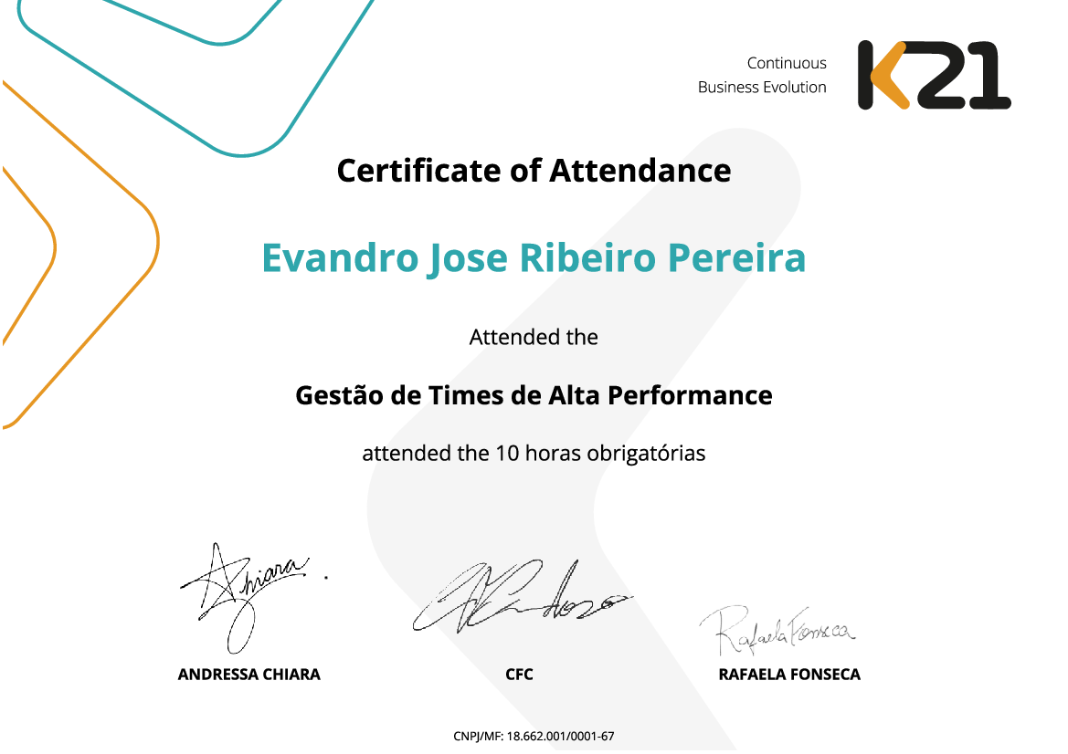 Certificado K21